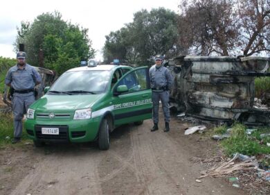La Forestale scopre una centrale di riciclaggio di auto rubate