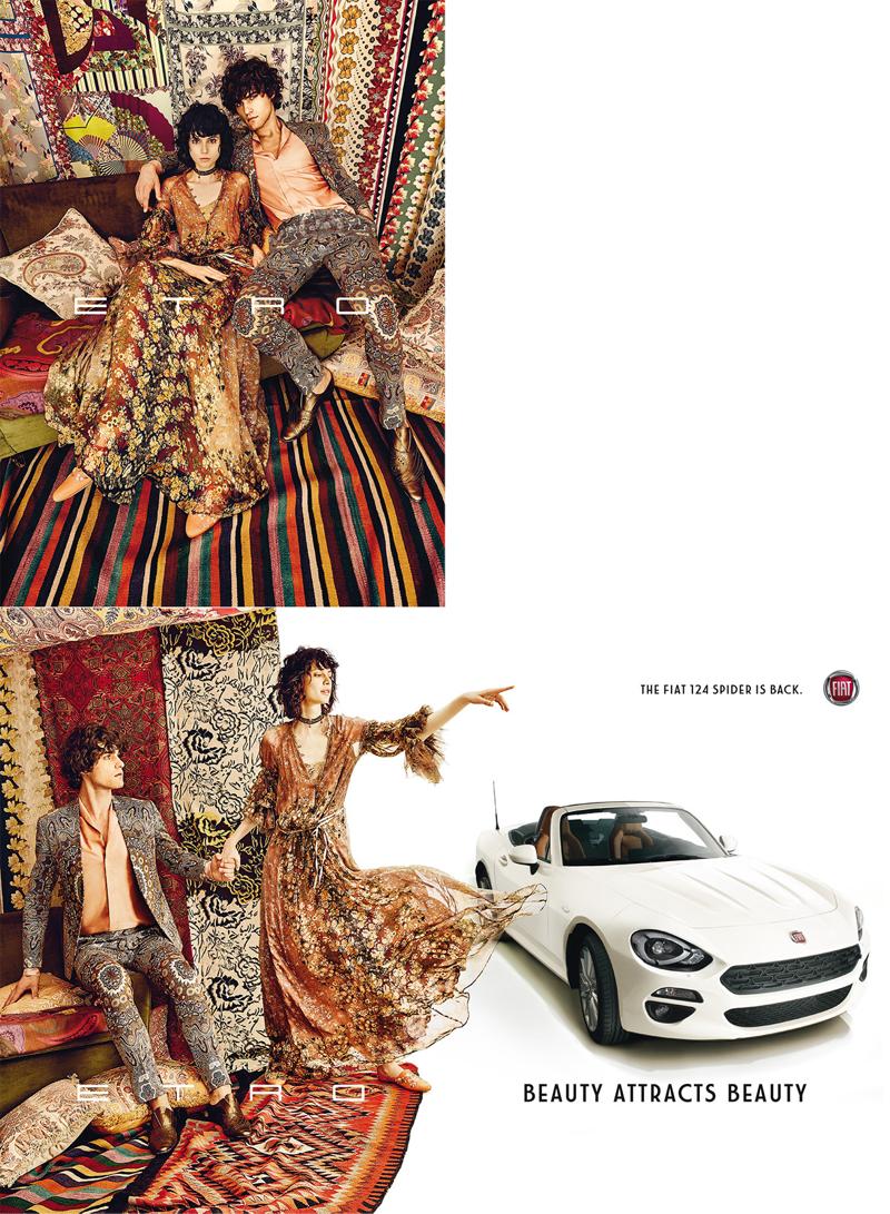 Vogue e Fiat: la campagna con Roberto Cavalli, Etro e La Perla Vogue e Fiat: la campagna con Roberto Cavalli, Etro e La Perla