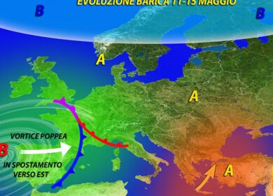 Maltempo per diversi giorni. Rischio nubifragi. Il meteo