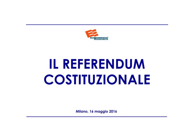 Euromedia Referendum costituzionale (1) Euromedia Referendum costituzionale (1)