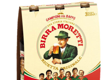Birra Moretti il calcio con i baffi