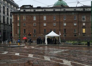 Pannella: grande cordoglio ma a Milano nessuno alla veglia. Foto