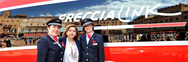 Con Freccialink il Frecciarossa arriva a Siena e… Con Freccialink il Frecciarossa arriva a Siena e…