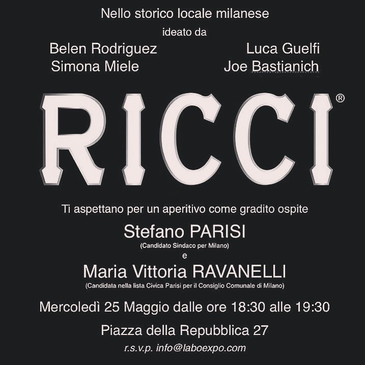 Stefano Parisi e quell’aperitivo con Belen Rodriguez…