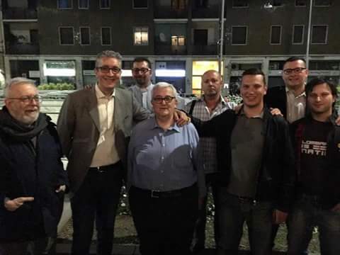 Pavesi, il comizio diventa un raduno della destra radicale. FOTO Pavesi, il comizio diventa un raduno della destra radicale. FOTO