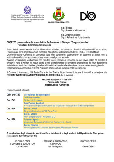 Non solo chef, macellai e fruttivendoli crescono con Oldani