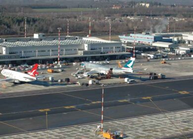 Cargolux termina il world tour del suo LX-VCM a Milano Malpensa