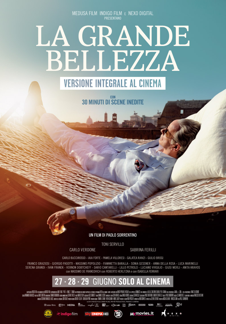 La grande bellezza ritorna in sala: per 2 giorni in versione integrale La grande bellezza ritorna in sala: per 2 giorni in versione integrale