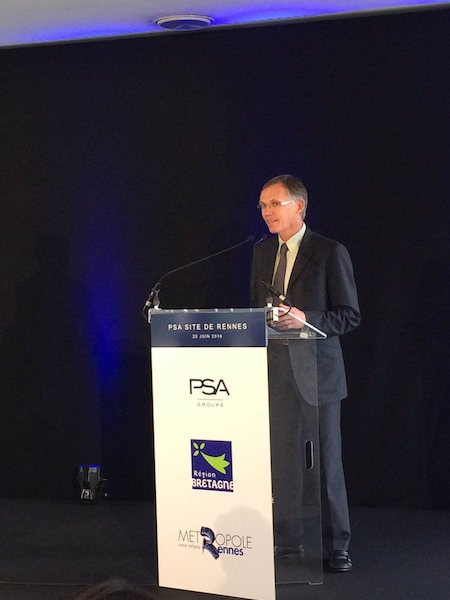 PSA investe 100 milioni di euro nello stabilimento PSA di Rennes PSA investe 100 milioni di euro nello stabilimento PSA di Rennes