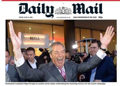 Brexit vista dai giornali britannici. Foto