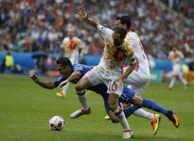 Euro 2016, Italia-Spagna 2-0: Chiellini e Pellè. Azzurri ai quarti