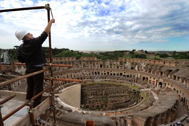 Il Colosseo visto dopo il restauro by Tod’s: le immagini