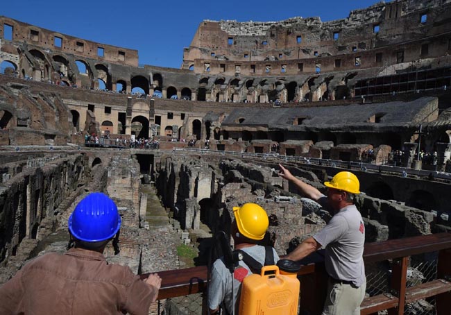 Il Colosseo visto dopo il restauro by Tod’s: le immagini