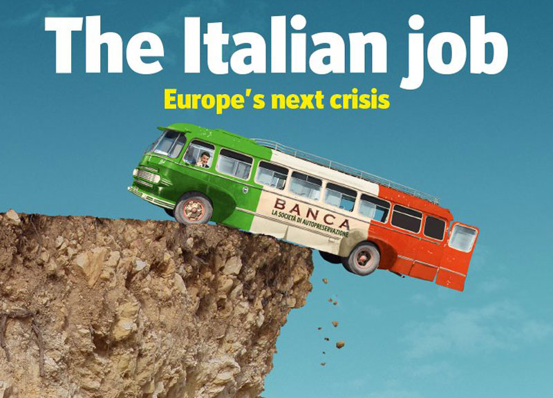 Banche, l’Economist attacca: “In Italia la prossima crisi d’Europa”