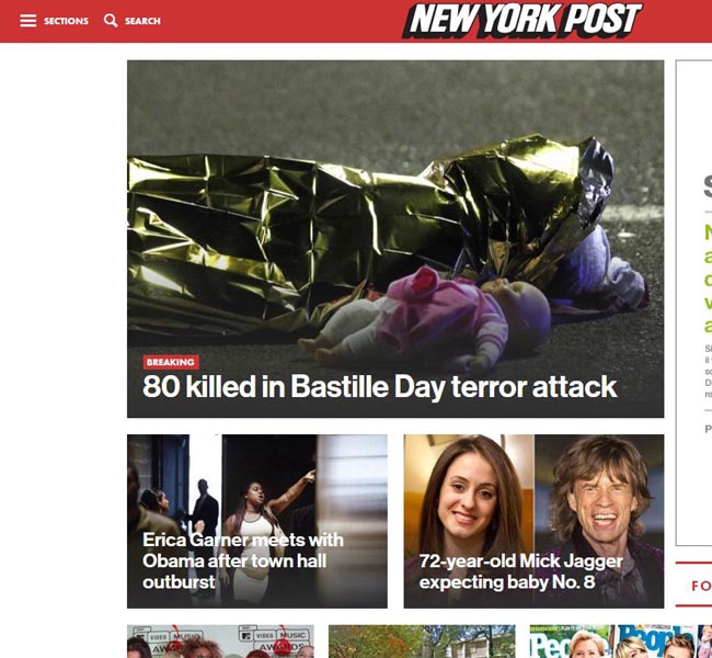 Strage a Nizza, la notizia nel mondo: ecco le prime pagine dei giornali