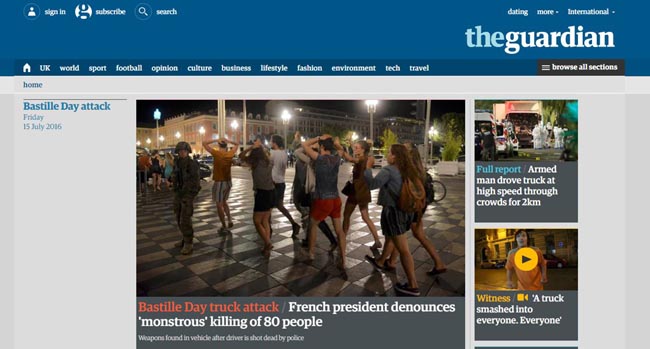 Strage a Nizza, la notizia nel mondo: ecco le prime pagine dei giornali Strage a Nizza, la notizia nel mondo: ecco le prime pagine dei giornali