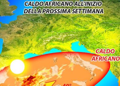 Meteo, caldo africano e afa in aumento