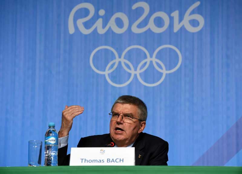 Rio: assist di Thomas Bach, Cio, alla candidatura di Roma 2024 Rio: assist di Thomas Bach, Cio, alla candidatura di Roma 2024
