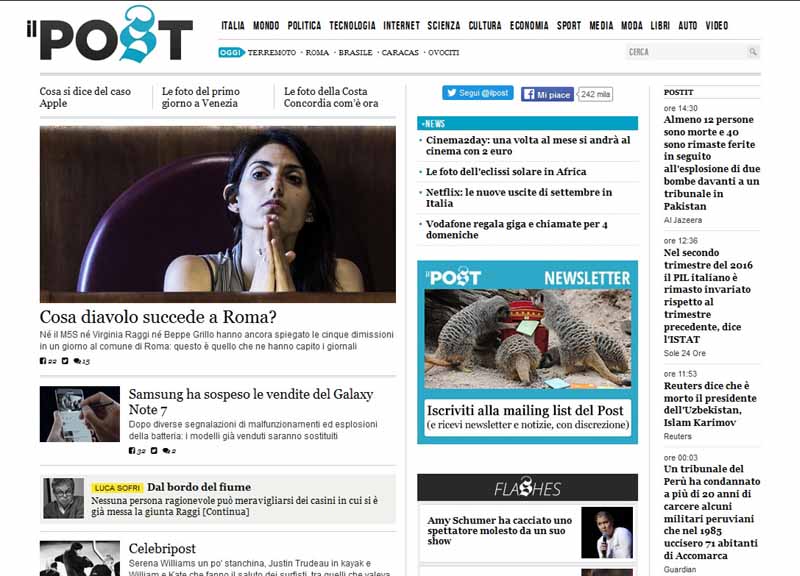A WebSystem 24 la raccolta pubblicitaria de IL POST A WebSystem 24 la raccolta pubblicitaria de IL POST