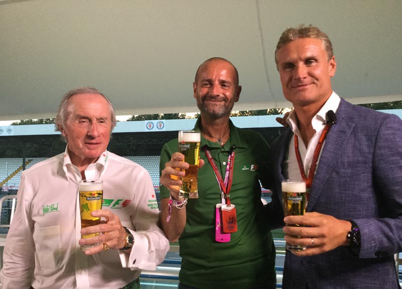 Heineken debutta a Monza con Jackie Stewart: When you drive never drink” Heineken debutta a Monza con Jackie Stewart: When you drive never drink”