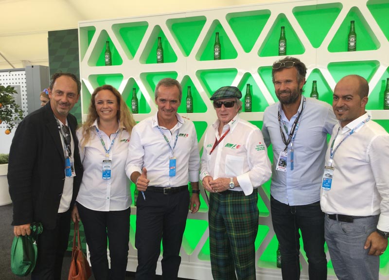 Heineken debutta a Monza con Jackie Stewart: When you drive never drink” Heineken debutta a Monza con Jackie Stewart: When you drive never drink”