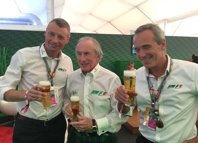 Heineken debutta a Monza con Jackie Stewart: When you drive never drink” Heineken debutta a Monza con Jackie Stewart: When you drive never drink”