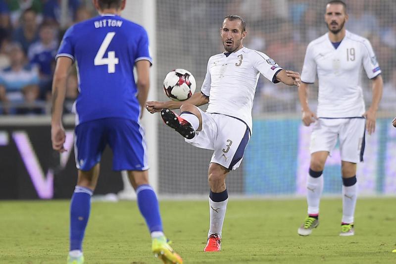 Mondiali 2018: Italia soffre ma batte 3-1 Israele. Chiellini male Mondiali 2018: Italia soffre ma batte 3-1 Israele. Chiellini male