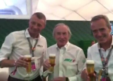 Jackie Stewart a Monza con Heineken