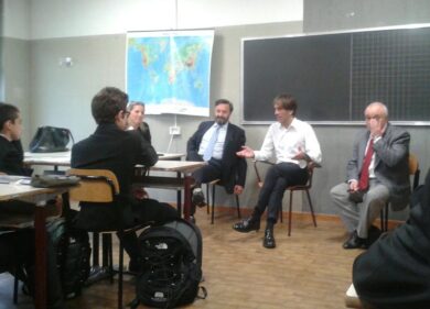 Primo giorno di scuola per il prof. Davide Oldani