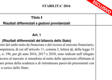 Parte l’assalto alla diligenza (che Renzi chiama “stabilità”)