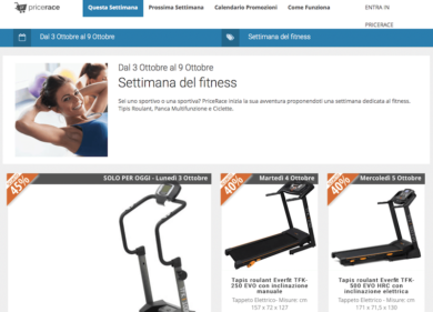 PriceRace.it, l’e-commerce diventa istantaneo
