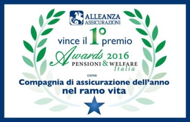 Alleanza Assicurazioni, premio al Pensioni & Welfare Italia Awards 2016
