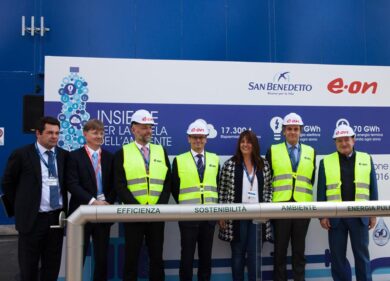 Acqua minerale San benedetto taglia i consumi energetici con E.ON