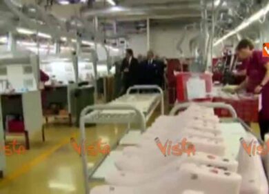 Renzi visita l’azienda Tod’s a Casette d’Ete