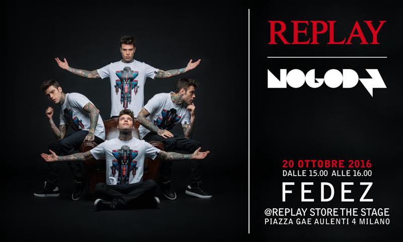 Replay e Fedez presentano la capsule collection NoGodz by Replay