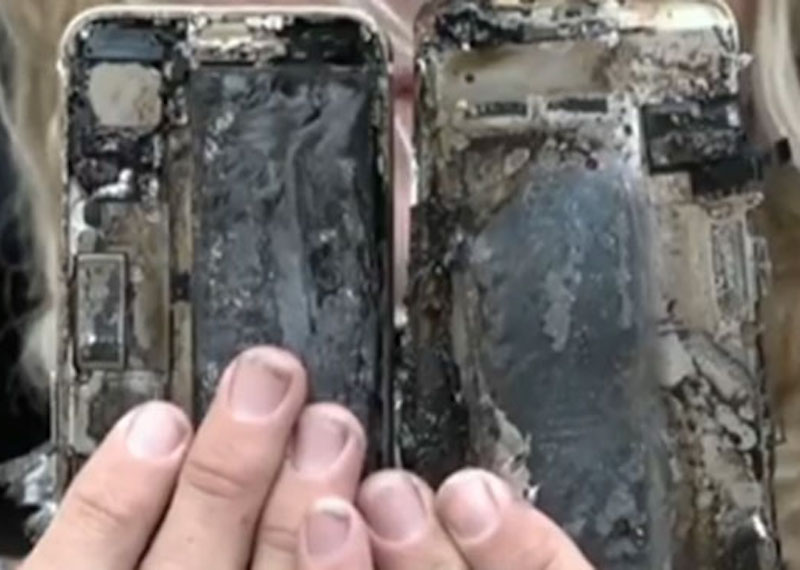 Un iPhone 7 ha preso fuoco: Apple indaga Un iPhone 7 ha preso fuoco: Apple indaga