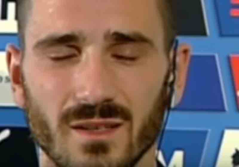 Juventus, Bonucci: lacrime in diretta alla Domenica Sportiva per Matteo