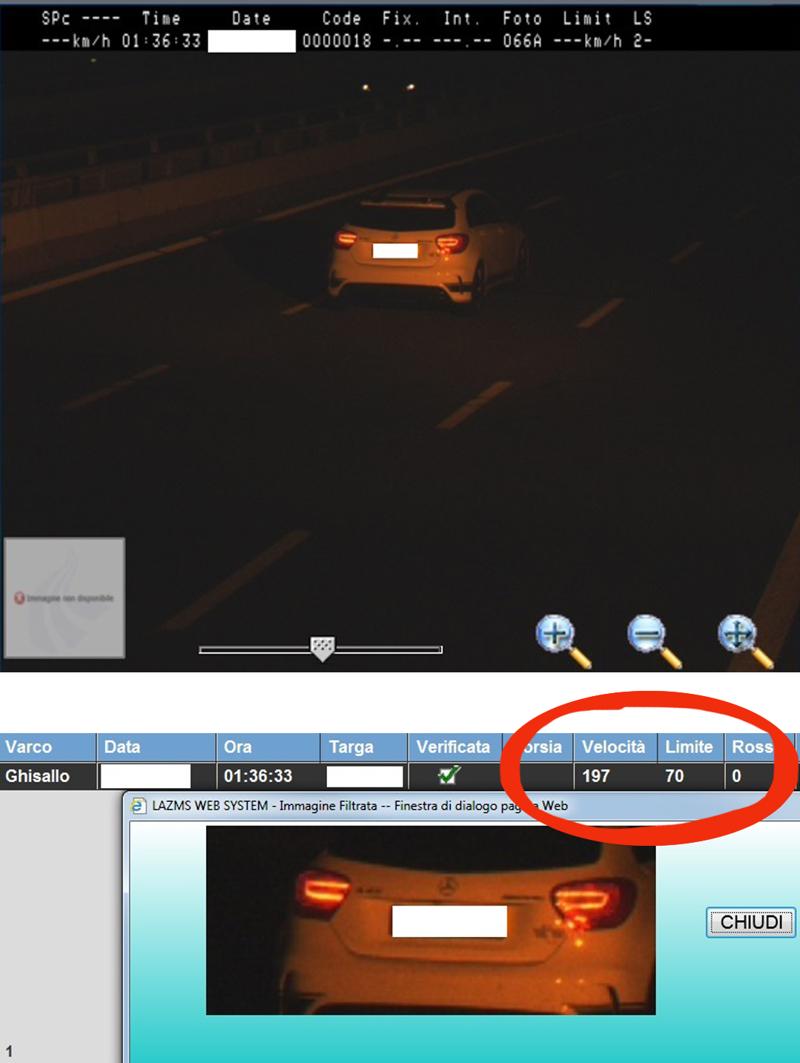 Milano, ecco chi “brucia” l’autovelox. Esclusivo: la classifica: 229, 197 e 179 km/h