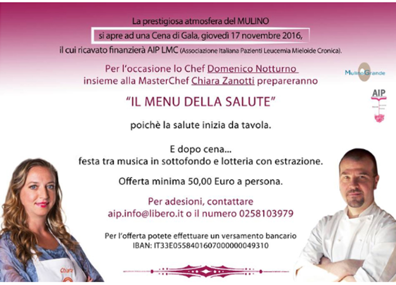 Milano, cena di gala per i pazienti leucemici Milano, cena di gala per i pazienti leucemici