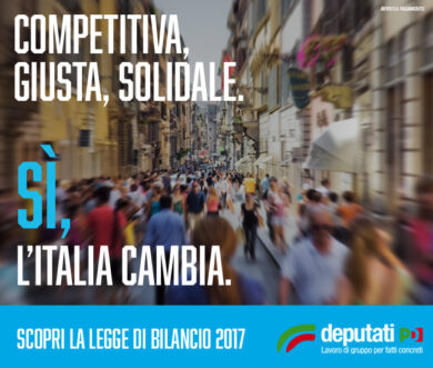 Legge di Stabilità 2017: i parlamentari PD informano – AVVISO A PAGAMENTO