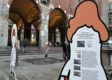 L’opera vandalizzata di Pao torna in piazza Mercanti grazie a un privato
