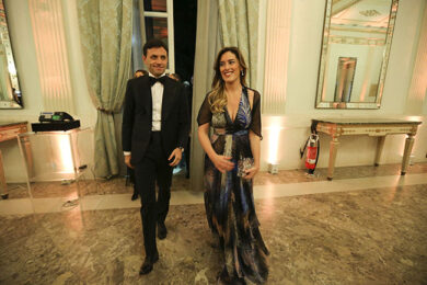 Maria Elena Boschi sexy al San Carlo di Napoli. FOTO