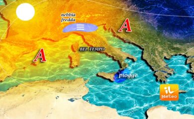 Previsioni meteo, Ponte dell’Immacolata: effetto talpa in Valpadana e nebbia