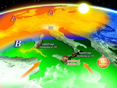 Previsioni meteo, ancora nebbia e smog. Poi arrivano nubifragi e neve. MAPPA