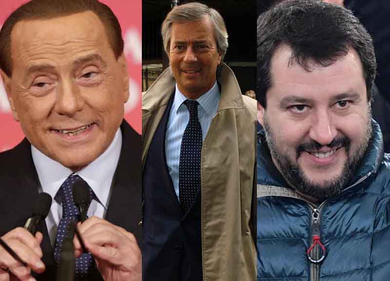 Mediaset, Bollorè distrugge il Centrodestra. Berlusconi filo-Pd, addio Salvini Mediaset, Bollorè distrugge il Centrodestra. Berlusconi filo-Pd, addio Salvini