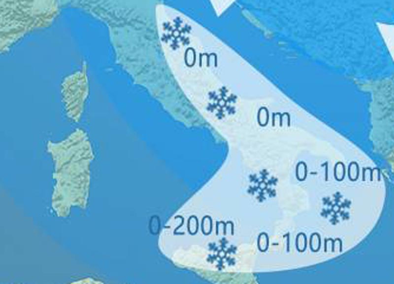 Galleria foto 'Meteo: neve e gelo in arrivo. Ecco dove cadranno i fiocchi e quando. Mappe' - foto 1