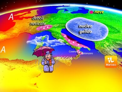Previsioni meteo, Italia nella morsa del gelo. Arriva la neve anche al Nord