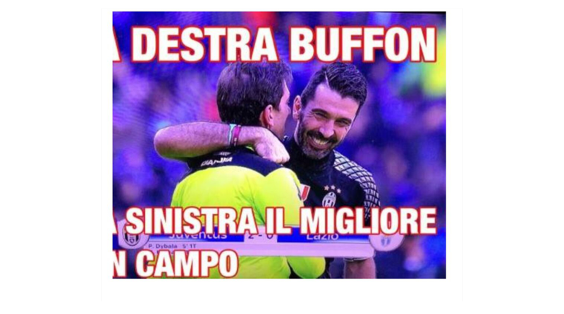 Buffon abbraccia l’arbitro Tagliavento. Caos social contro la Juventus Buffon abbraccia l’arbitro Tagliavento. Caos social contro la Juventus