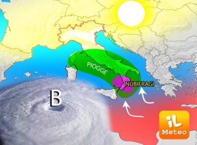 Previsioni meteo. Nubifragi e bombe d’acqua al Sud, ancora neve sull’Appennino