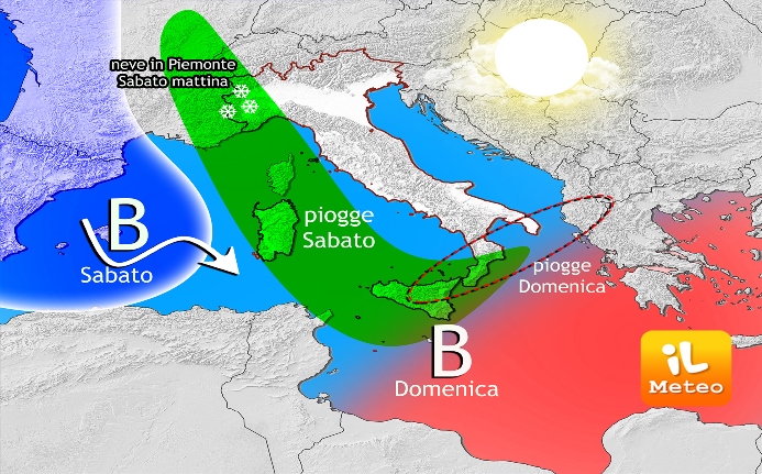 Previsioni meteo: weekend tra neve, nebbia e temporali Previsioni meteo: weekend tra neve, nebbia e temporali